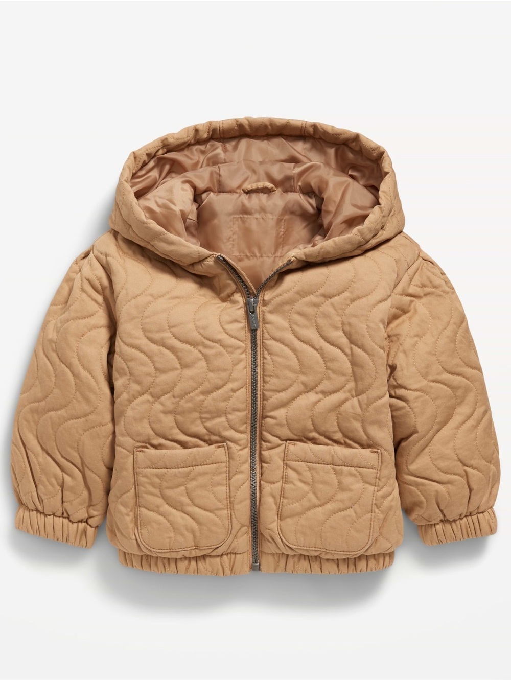 🆕 Old Navy Toddler Girl's Quilted Puffer Pocket Twill Jacket Coat 3T